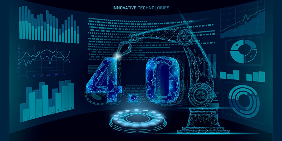 Zukunftskonzept der industriellen Revolution: Industrieroboter können auch für kleine Produktionsunternehmen den Weg zur Industrie 4.0 ebnen. Grafik: PantherMedia 