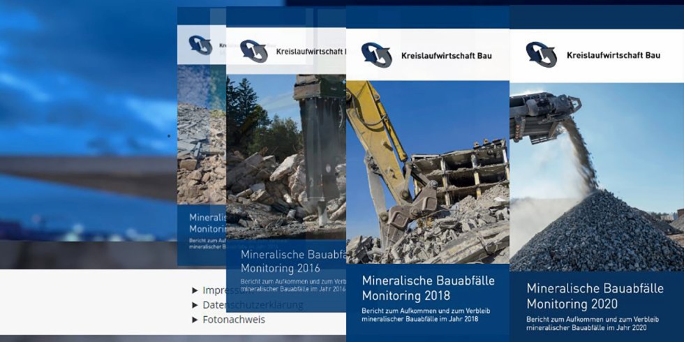 Die Monitoring-Berichte „Mineralische Bauabfälle“ stehen kostenlos im Internet unter www.kreislaufwirtschaft-bau.de zur Verfügung. Foto: Kreislaufwirtschaft Bau / VDI Fachmedien / K. Klotz