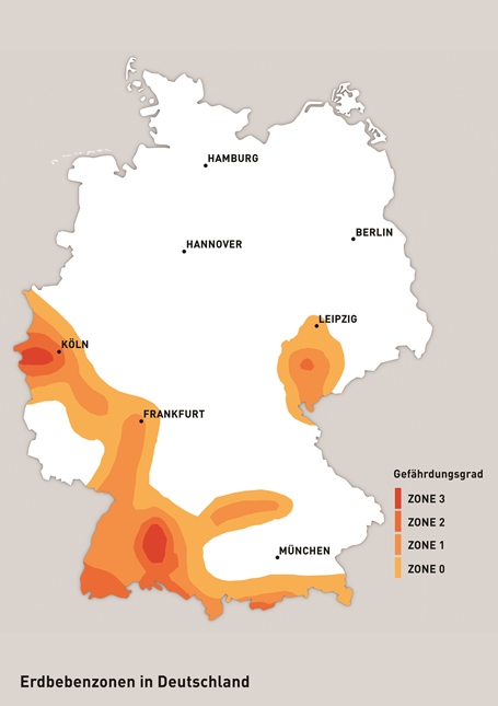 Erdbebengebiete Deutschland