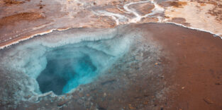 heiße Quelle Island