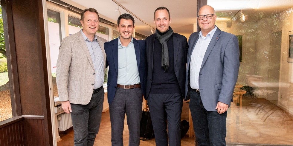 Die Geschäftsführung der zukünftigen ACO GmbH (von links): Thomas Bendixen, Alexander Airich, Sebastian Danckert-Ebens und Thomas Bannas. Foto: ACO