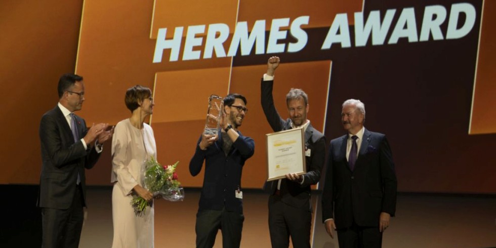 Der Hermes-Award wird traditionell im Rahmen der Eröffnungsfeier der Hannover-Messe verliehen (Archivbild). Foto: Deutsche Messe
