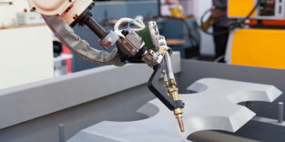 industrielle schweiß roboterarm