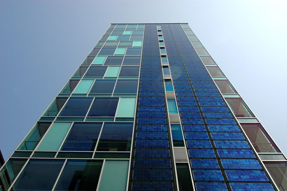 Solarzellen als Fassadenelemente