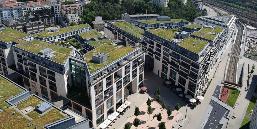 Bild 1 Im Jahr 2021 sind in Deutschland etwa 8,7 Mio. m² Gründachfläche neu entstanden. Foto: Bundesverband GebäudeGrün 