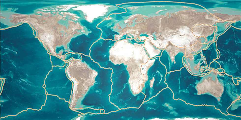 Der Erdmantel besteht aus mehreren Platten, die ständig in Bewegung sind und aufeinandertreffen können. Foto: PantherMedia /
vampy1