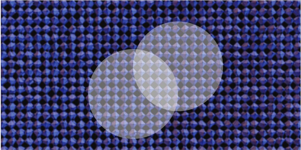 Elektronen auf Kristallgitter von Perovskit-Nanokristallen