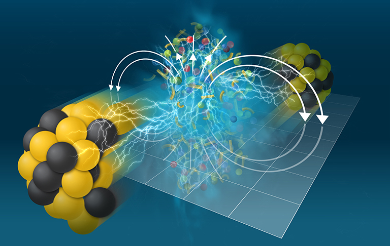 Kollisionen von schweren Ionen erzeugen ein immens starkes elektromagnetisches Feld