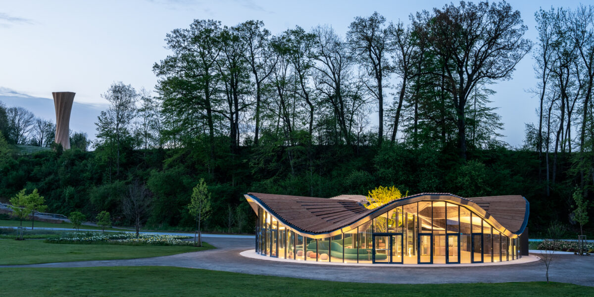 Hybrid-Flachs Pavillon