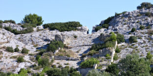 Ansicht der Anlage von Barbegal im Jahr 2018