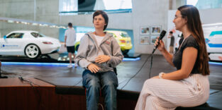 Roboter Andrea im Mercedes-Museum