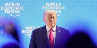 Trump bei seiner Kritik an Windkraft in Davos
