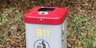 Mülltonne mit Sensor