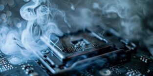 Eine rauchender Prozessor