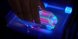 Hologramm greifen und bewegen