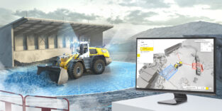 vollautonomer Radlader-Betrieb