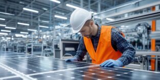 Solarmodulproduktion