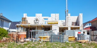 Baustelle Einfamilienhaus