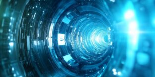 Röhre eines Teilchenbeschleunigers