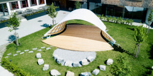 Der FLEXGrid Pop-up Pavillon in Kuchl