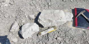 Gesteinsblöcke Kreidezeit