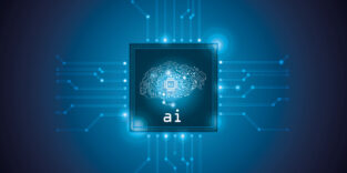 Grafik eines Chips mit AI-Beschriftung.