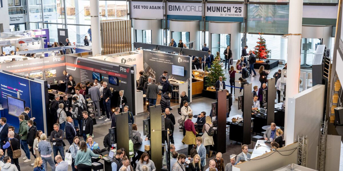 Hier ist Netzwerken gefragt: Auf der Ausstellungsfläche der BIM World Munich. Foto: RM Rudolf Müller Events GmbH/Chris Hartlmaier