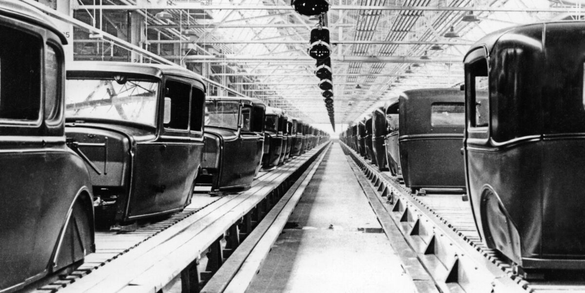Nach Aussagen von Ford ist der Montagebaum die nächste Revolution des US-Herstellers nach der Erfindung der Fließbandproduktion. Foto: picture alliance / SZ Photo