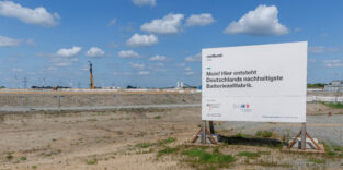 Baustelle Batteriefabrik Heide