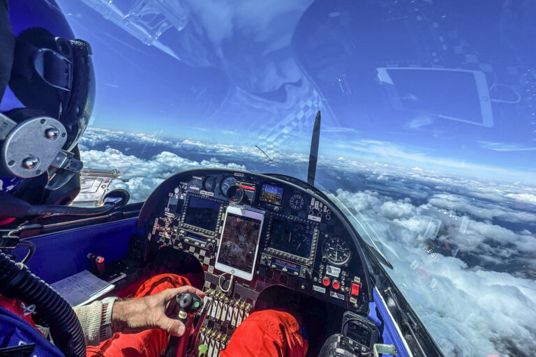 Blick aus dem Cockpit