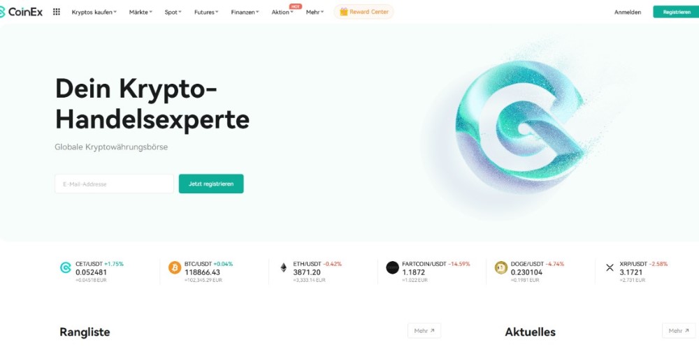 CoinEx Plattform