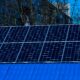 solar panel installed on the house roof