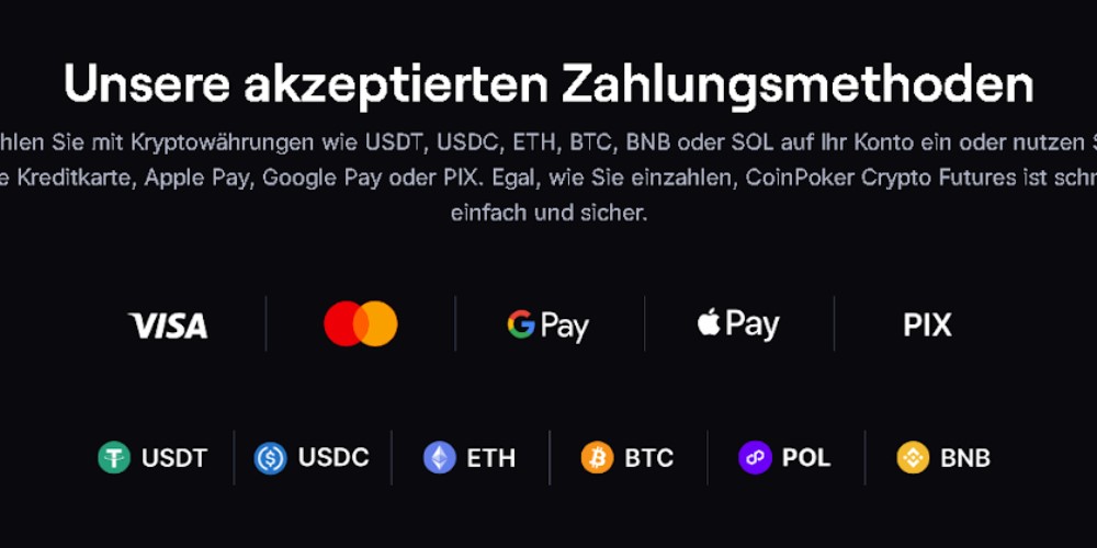 Einzahlung bei CoinFutures