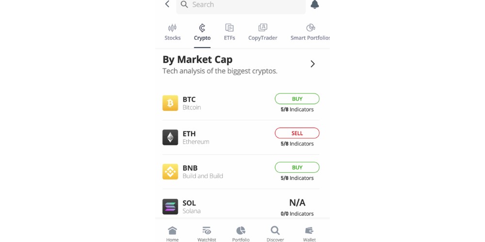 Etoro Crypto App
