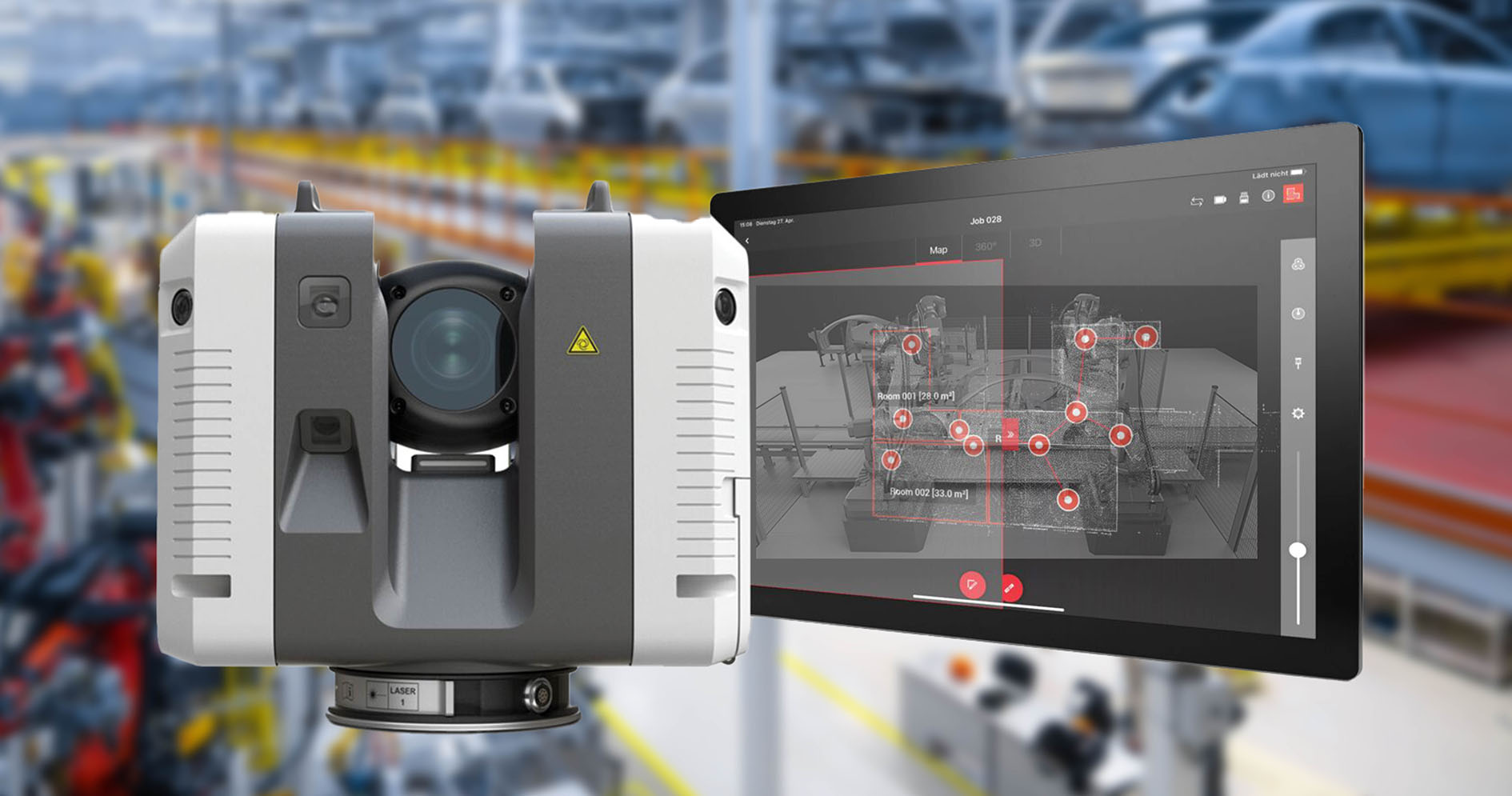 Das digitale Modell der Produktionshalle musste in einem vorab definierten Raster erstellt werden, um Vollständigkeit zu gewährleisten. Foto: iStock/Leica Geosystems