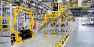 Modern car production line