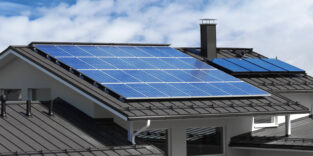 Solaranlage auf Einfamilienhaus