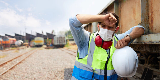 Arbeit bei der Hitze