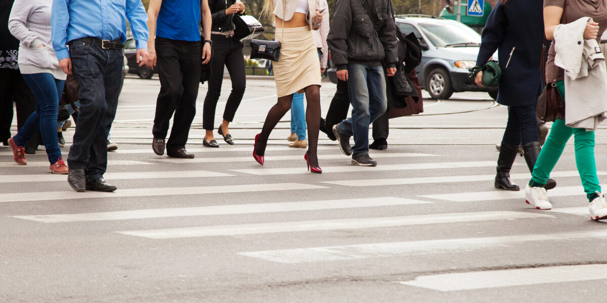 Fußgänger Zebrastreifen