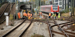 Defekte Weiche blockiert S-Bahn-Stammstrecke in München, 2017