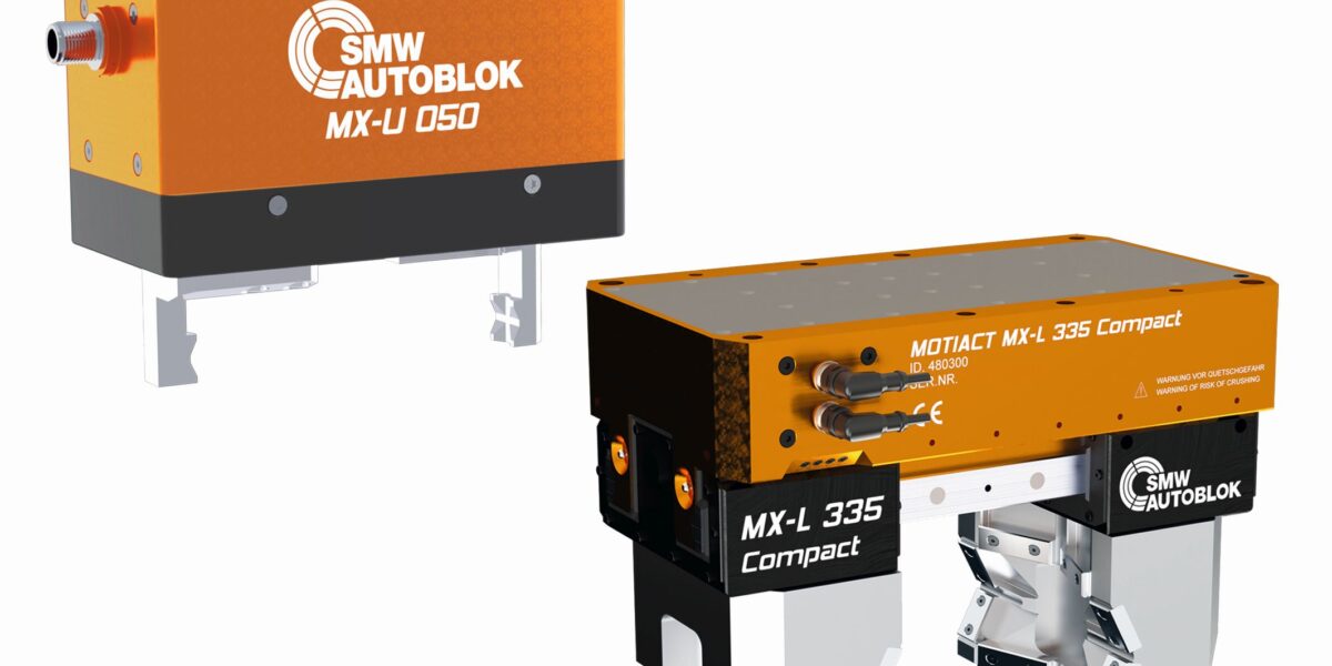 Mit zwei neuen Baugrößen hat SMW das Anwendungsspektrum seiner Produktreihe mechatronischer Greifsysteme erweitert. Foto: SMW-Autoblok