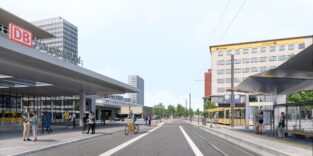 Konzeptbild des Esseners Hauptbahnhof