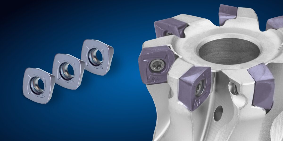 Wendeschneidplatten mit bis zu 12 µm starken Beschichtungen: Ideal für die Schwerzerspanung. Foto: CemeCon