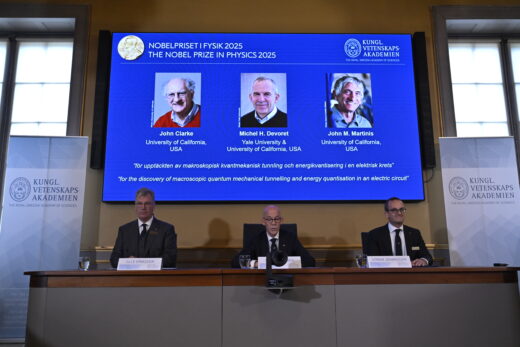 THE NOBEL PRIZE IN PHYSICS IS ANNOUNCED