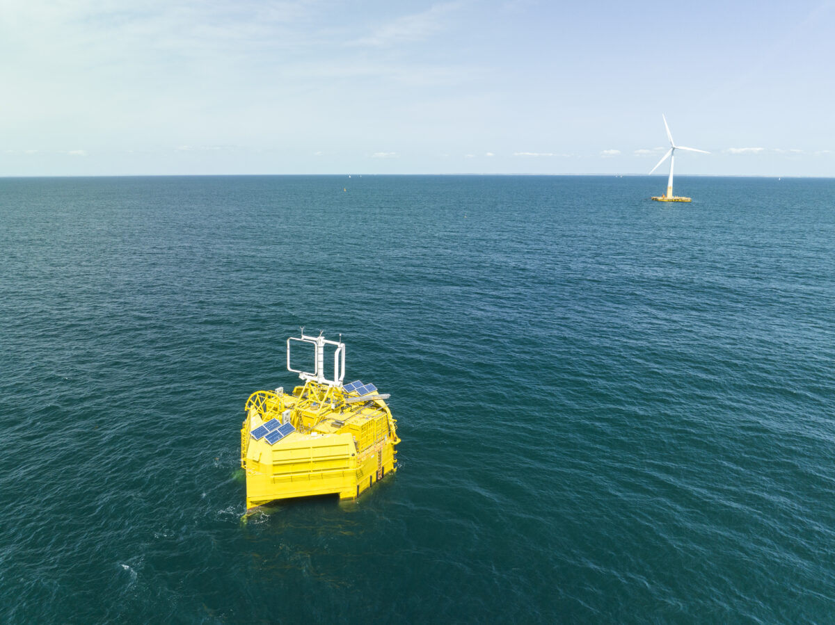 Im September 2022 startete Lhyfe seine Offshore-Wasserstoffplattform „Sealhyfe“. Foto: Lhyfe