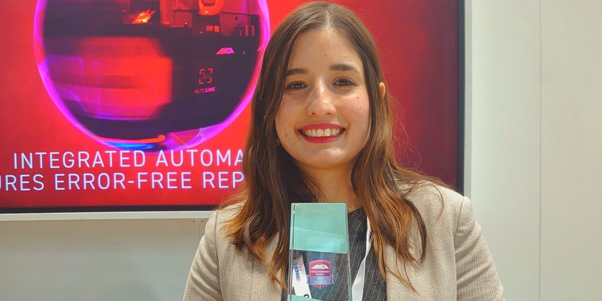 Atzimba Nayeli Martínez Reynoso aus Mexiko wurde im Rahmen der EMO Hannover 2025 mit dem Titel "Female Machinst of the Year" ausgezeichnet. Foto: S. Asche 
