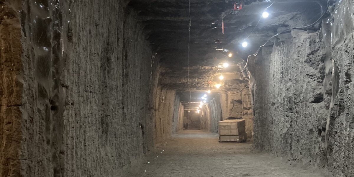 Der Permafrost-Tunnel des U.S. Army Corps of Engineers in der Nähe von Fairbanks, Alaska