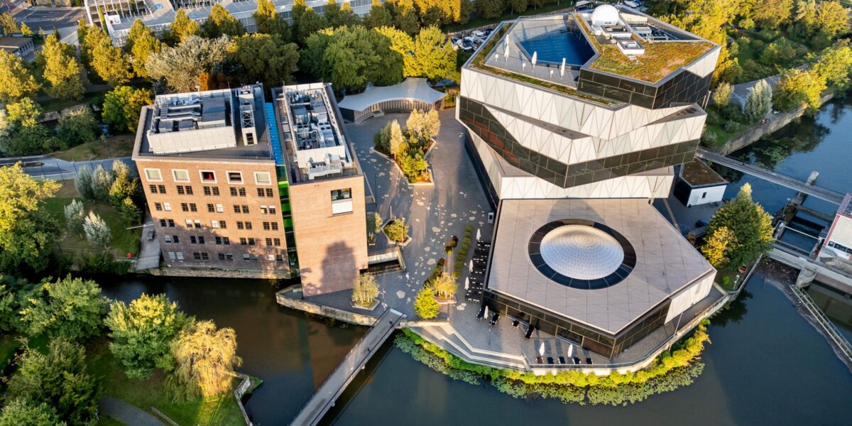 Das Experimenta-Gelände in Heilbronn. Hier wurde der Robert-Mayer-Preis verliehen. Foto: experimenta/Matt Stark