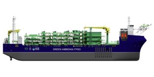 BB’s automation and electrification technology to support floating green ammonia production vessel Press release | Copenhagen, Denmark | 2025-10-08 ABB signs a term sheet agreement to provide automation and electrification solutions for SwitcH2’s green ammonia floating production, storage and offloading (FPSO) vessel An onboard 300 MW electrolyzer powered by renewable electricity will produce up to 243,000 tons of green ammonia annually The collaboration will support the maritime industry’s future demand for low-carbon marine fuels ABB has signed a term sheet agreement with SwitcH2 to engineer a