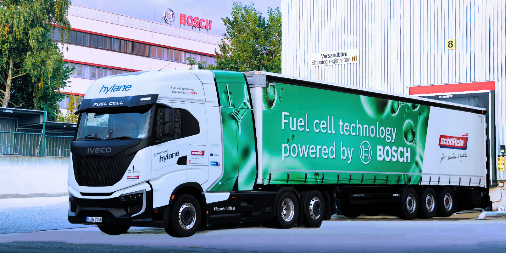 Bosch testet ersten Wasserstoff-Truck im Werksverkehr